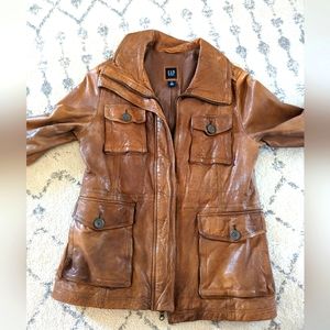 GAP genuine leather jacket